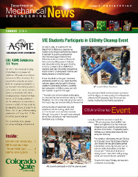 Click to open the most recent CSU mechanical engineering newsletter