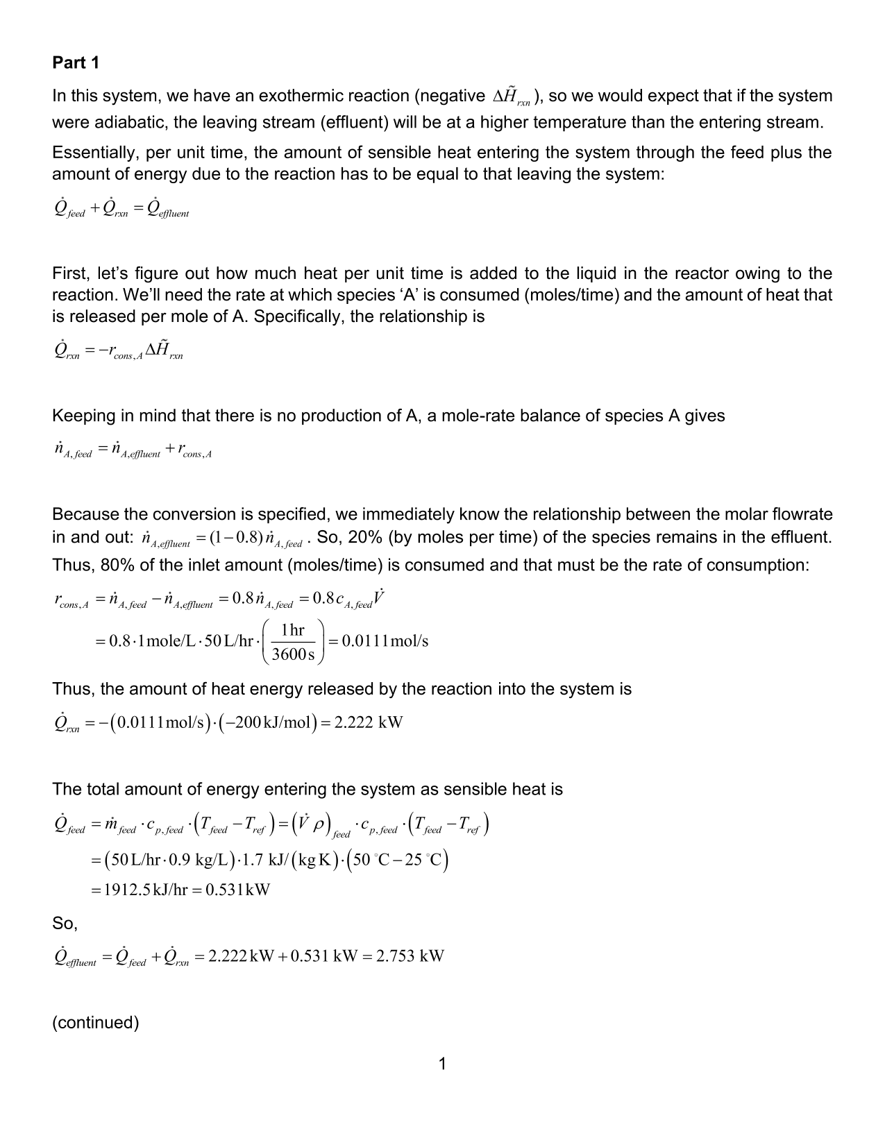 problem solution, part 1