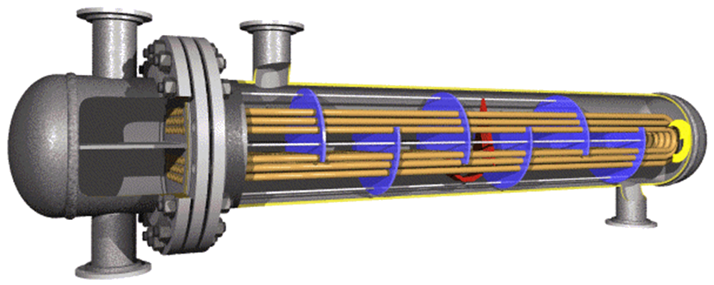 large shell and tube heat exchanger
