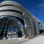 Metallic modern building.