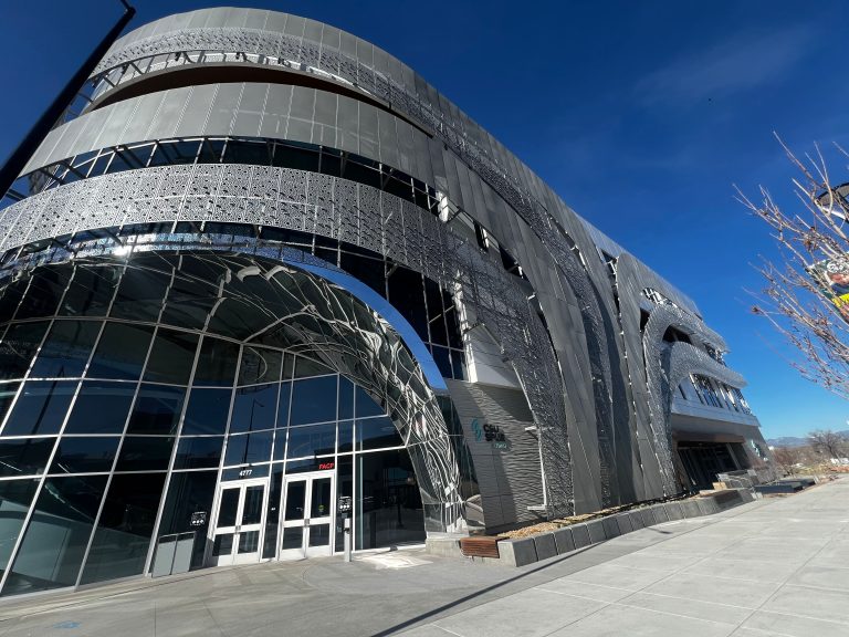 Metallic modern building.