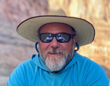 Picture of Michael Gooseff in sunglasses and wide-brim hat.