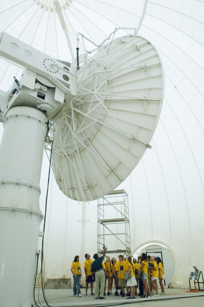 Undergraduate researches at a radome facility