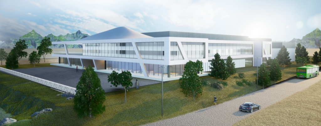 artist's rendering of new laser research facility