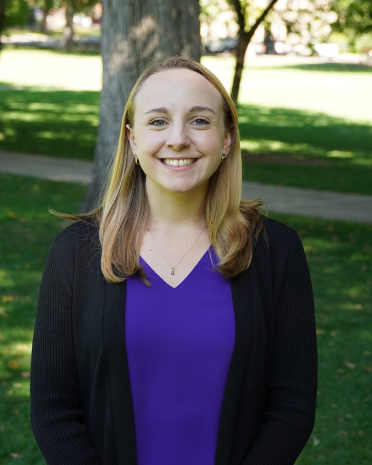 Headshot of Jenni Prior taken outside