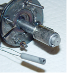 Hollow cathode, insert, and front view with keeper.