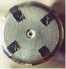 Hollow cathode, insert, and front view with keeper.