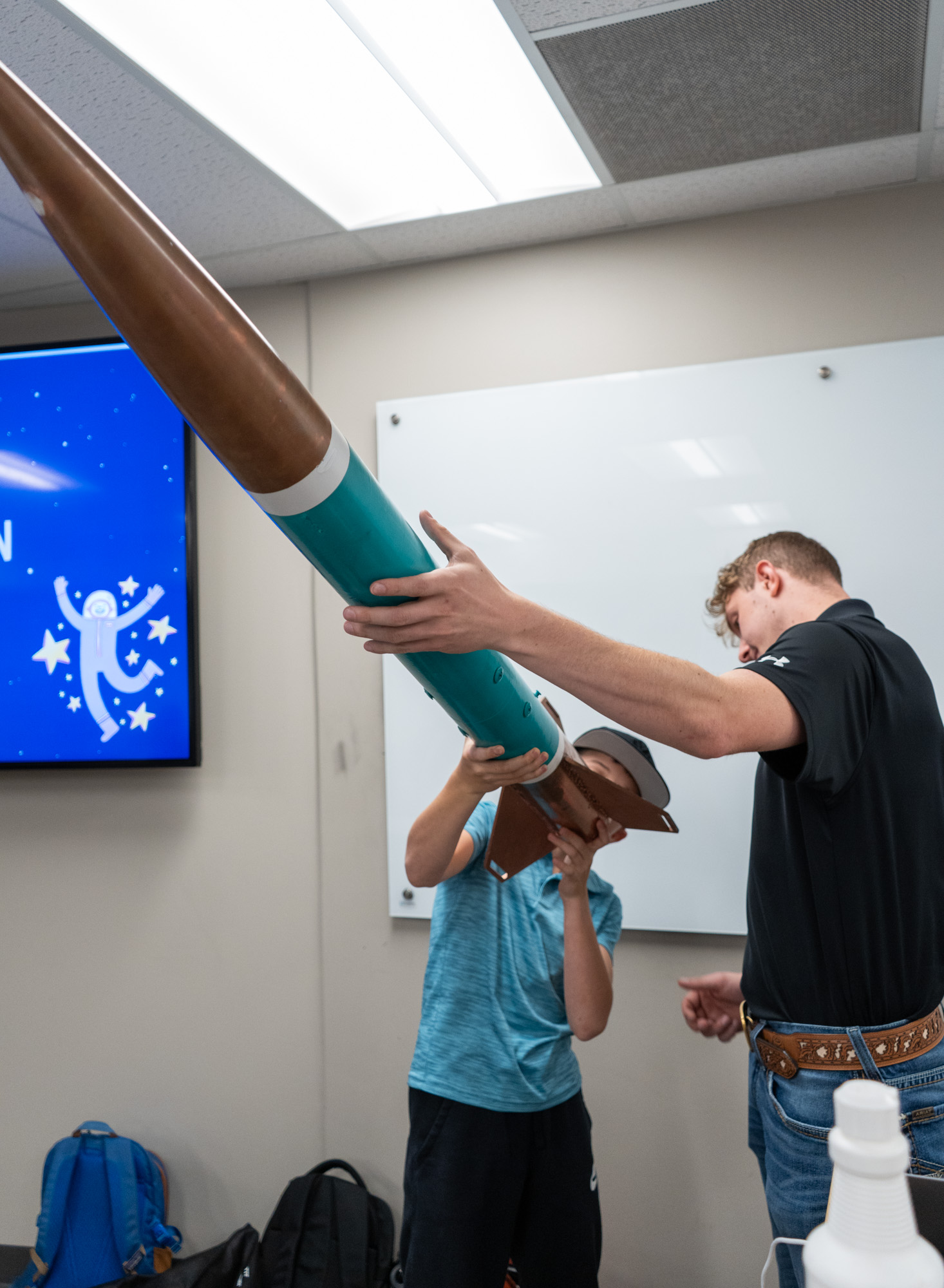 Colorado State University's Ram Launch Initiative and STEM4Kids partner to host a rocket activity for local elementary and middle school students, October 12, 2023.