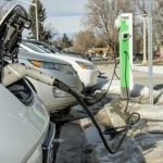 Drive Electric Northern Colorado and local car dealerships hosts event for Colorado State University faculty and staff to test drive plug-in electic vehicles, January 14, 2015.