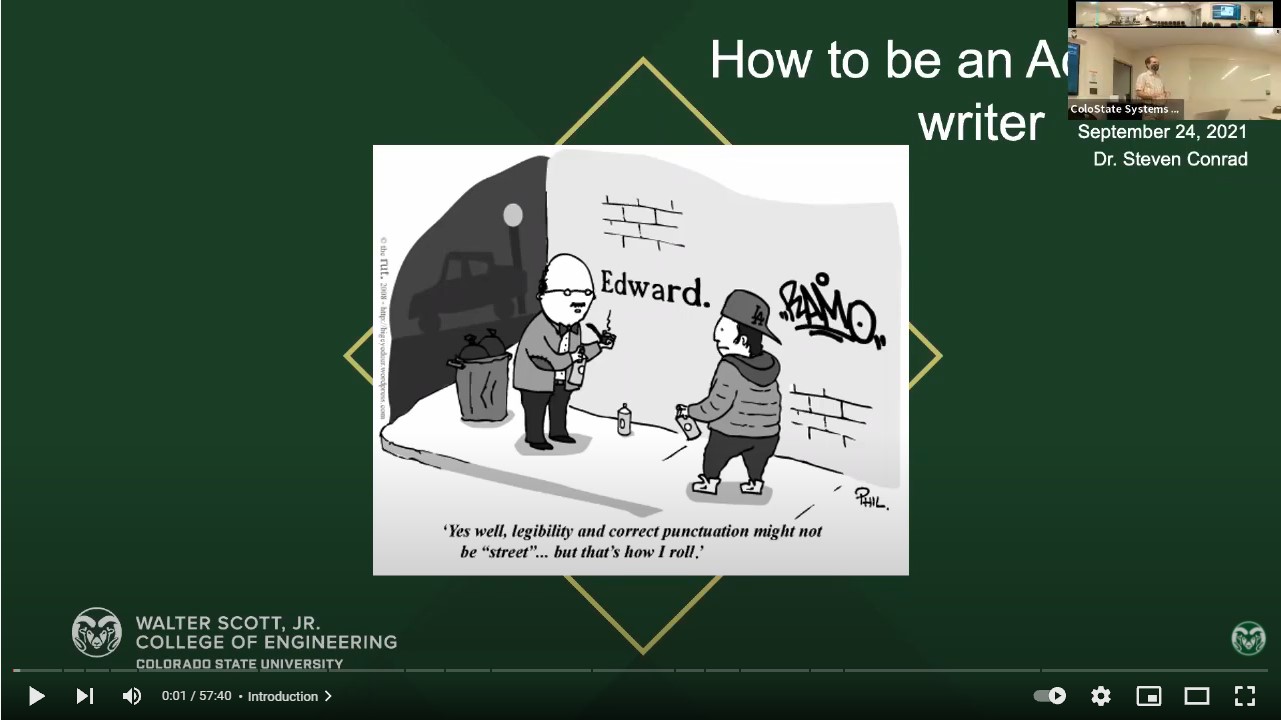 How to be an Academic Writer - Dr. Steve Conrad