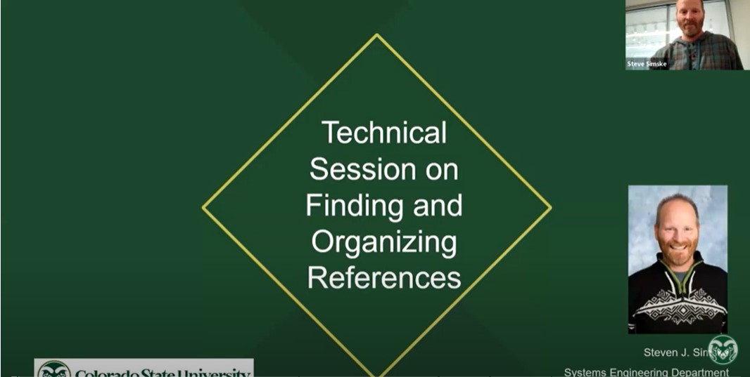 Finding and Organizing References - Dr. Steve Simske