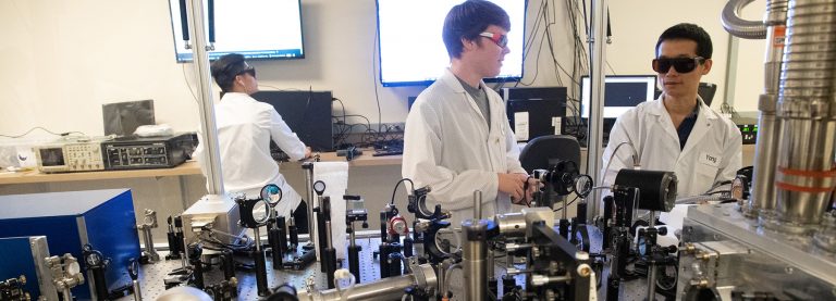 Diode Pump Yb:YAG Chirped pulse amplification system is used for research at Colorado State University’s Laboratory for Advanced Lasers and Extreme Photonics, July 22, 2019.