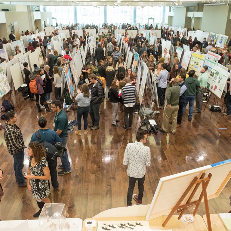 Attendees gather at the 2017 Colorado State University Gradshow.