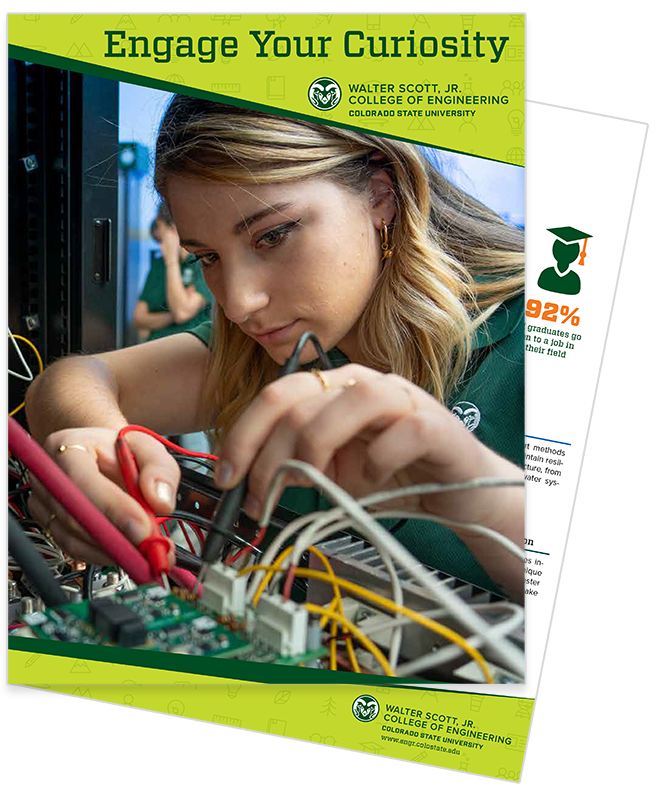 Cover of the CSU Engineering Majors Brochure.