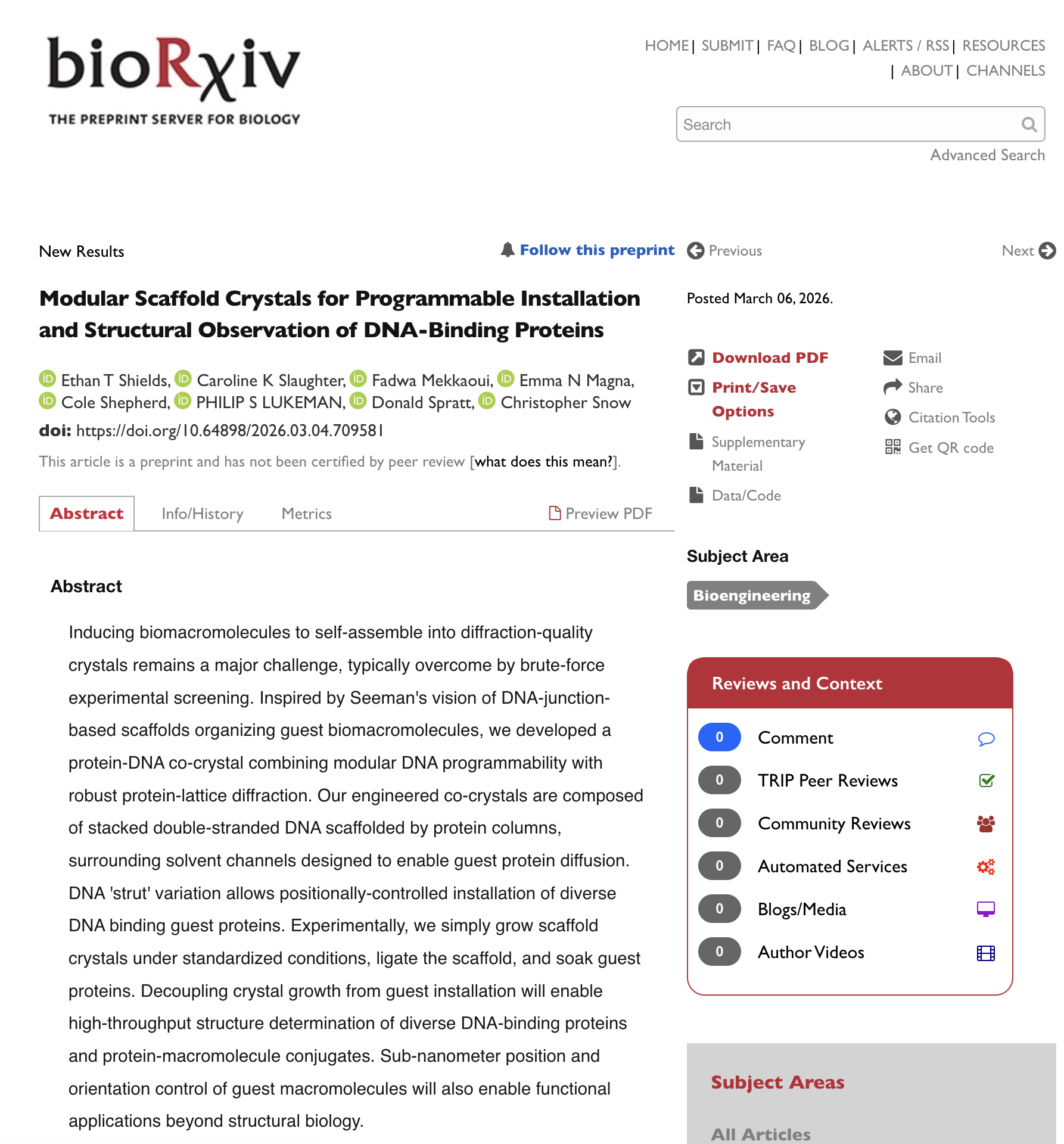 First page of the bioRxiv preprint. Click to open.