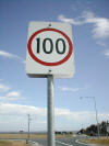 100 km/h speed-limit sign