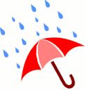 rain and umbrella