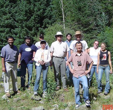 Photo of OE group on hike in 2005