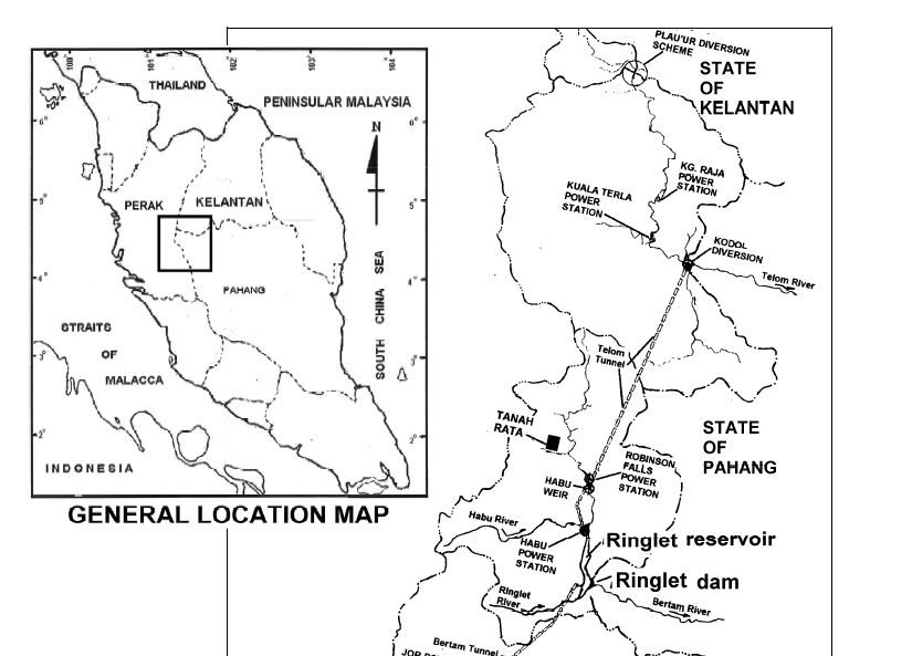 Map of Nakdong River Basin, South Korea