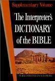 [Interpreter's Dictionary of the Bible:  Supplementary Volume, The]